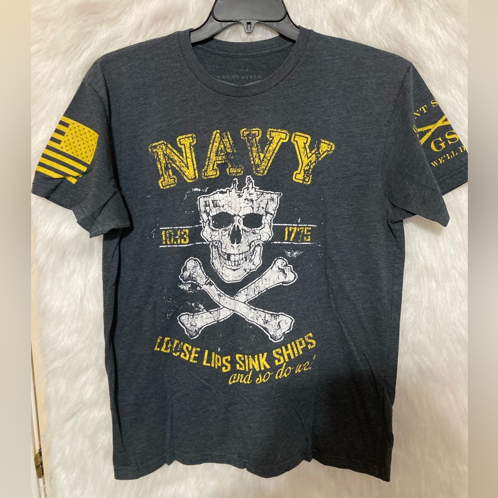 Grunt Style Navy T-shirt size Large